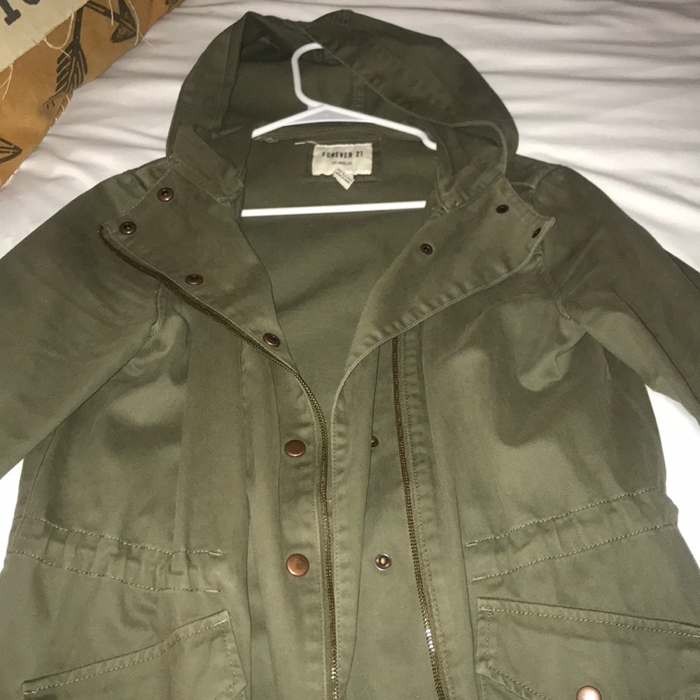 Forever 21 army green jacket